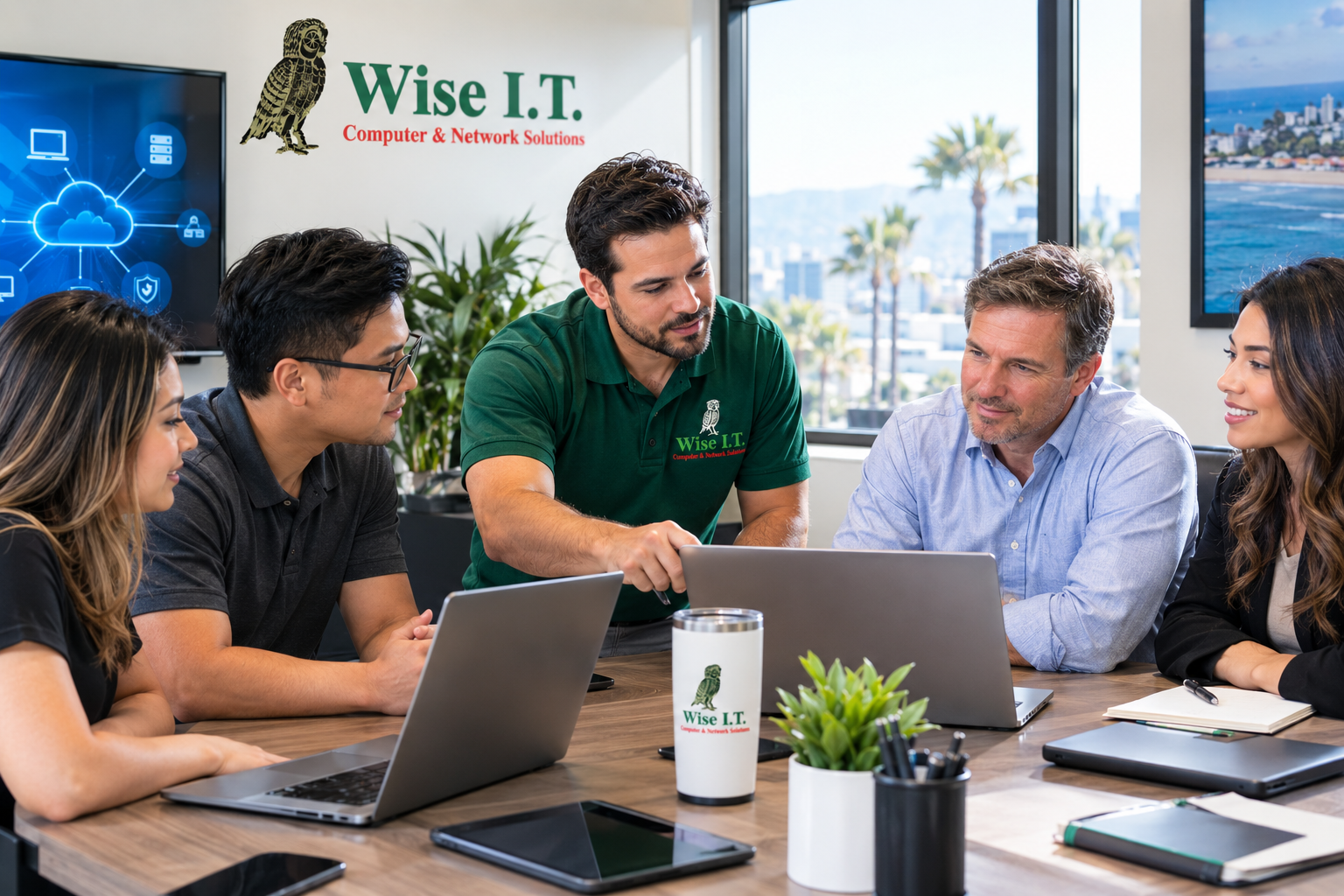 Collaborative IT Consultation in a Sunny Office Business IT Services