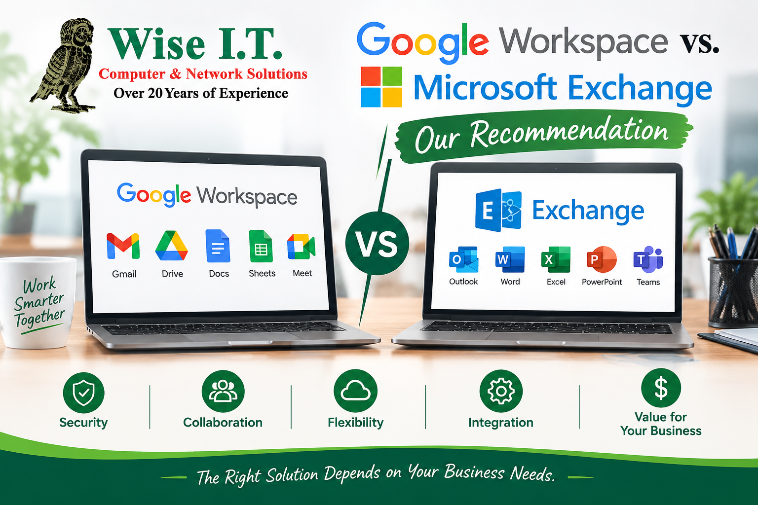 Google Workspace vs. Microsoft Exchange Google Workspace vs. Microsoft Exchange: Which Is Better for Your Business?